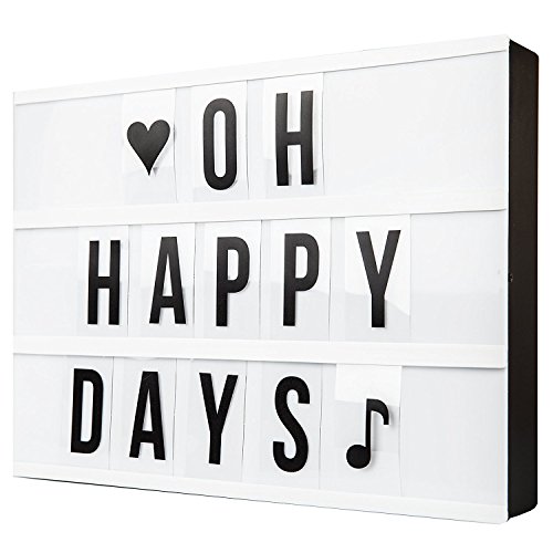 DONREGALOWEB PVC Leuchtkasten mit 84 Buchstaben und Symbolen DONREGALOWEB PVC Leuchtkasten mit 84 Buchstaben und Symbolen von DonRegaloWeb