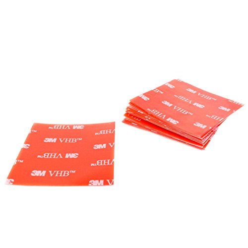 3M VHB 4905F Klebeband Klebepads Klebestreifen doppelseitig hochtransparent für hochenergetische Werkstoffe 50mm x 50mm - 10 Stück 3M VHB 4905F Klebeband Klebepads Klebestreifen doppelseitig hochtransparent für hochenergetische Werkstoffe 50mm x 50mm - 10 Stück von DonDo