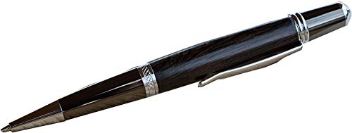 Donegal Pens Kugelschreiber Sierra Elegant Silver Handgefertigt aus Holz (Mooreichenholz) von Donegal Pens Sierra Elegant Silver