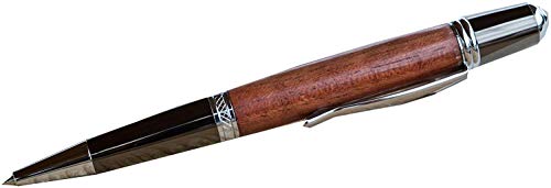 Donegal Pens Kugelschreiber Sierra Elegant Silver Handgefertigt aus Holz (Fliederholz) von Donegal Pens