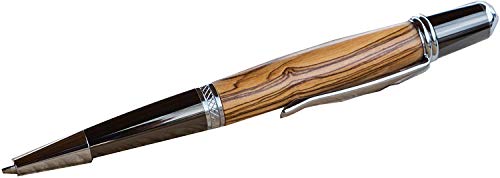 Donegal Pens Kugelschreiber Sierra Elegant Silver Handgefertigt aus Holz (Olivenholz) von Donegal Pens
