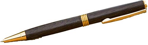 Handgefertigter Kugelschreiber aus Mooreichenholz von Donegal Pens,"Streamline"- Design von Donegal Pens