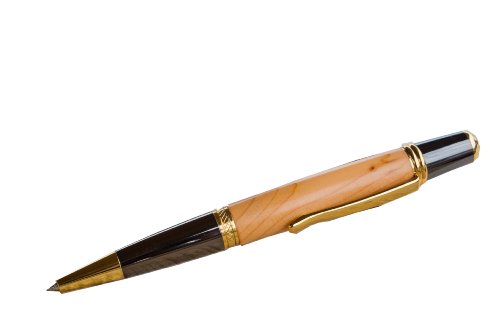 Kugelschreiber"Sierra Elegant Gold", handgefertigt aus Eibenholz, von Donegal Pens von Donegal Pens