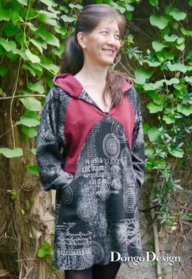 Jersey-Hoodiekleid Lisia von DongoDesign