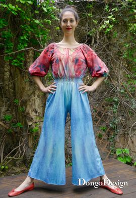 Jumpsuit Blue-Moon von DongoDesign