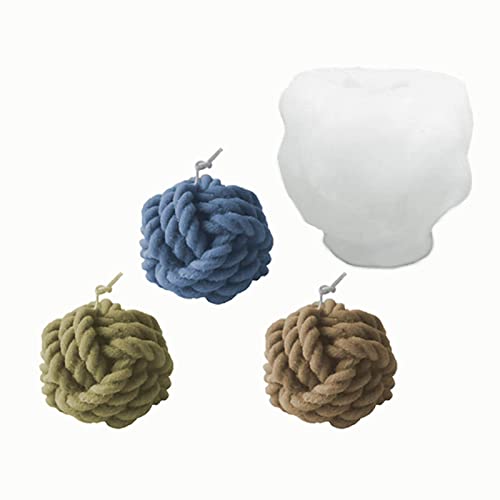 Dongzhi Wollknäuel Silikon Kerzenform - Wollball Kerzengießform - Wolle Kugel Seifenform Fondantform Eiswürfelform Kuchenform für Schokolade, Süßigkeiten, Gummi, Kuchen Dekoration Backen Kerzen Dongzhi Wollknäuel Silikon Kerzenform - Wollball Kerzengießform - Wolle Kugel Seifenform Fondantform Eiswürfelform Kuchenform für Schokolade, Süßigkeiten, Gummi, Kuchen Dekoration Backen Kerzen von Dongzhi