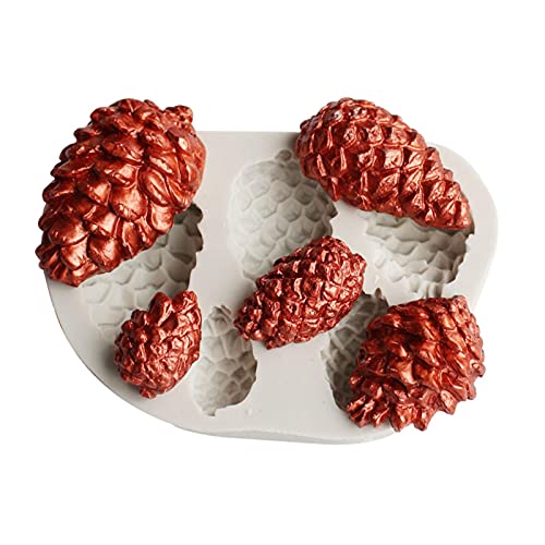 Dongzhi Kiefernzapfen Silikonform - Weihnachten Tannenzapfen Kerzenform - Seifenform Fondantform Kerzengießform Backformen Eiswürfelform für Schokolade, Süßigkeiten, Gummi, Kuchen Dekoration Dongzhi Kiefernzapfen Silikonform - Weihnachten Tannenzapfen Kerzenform - Seifenform Fondantform Kerzengießform Backformen Eiswürfelform für Schokolade, Süßigkeiten, Gummi, Kuchen Dekoration von Dongzhi