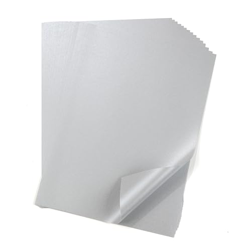50 Blatt DIN A4 Perglanz-Papier Silber-Metallic, Bastelpapier mit Perlmutt-Schimmer, 120 g/m² 50 Blatt DIN A4 Perglanz-Papier Silber-Metallic, Bastelpapier mit Perlmutt-Schimmer, 120 g/m² von Donindis