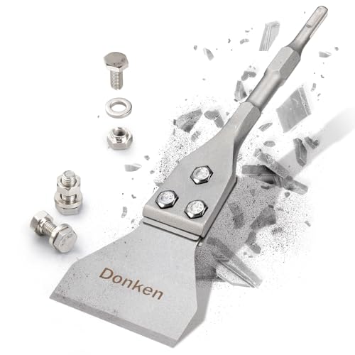 Donken Spachtelmeißel SDS Plus 300 x 100 mm, Bodenschaber für Abziehen von Fußbodenkleber, Teppich, Linoleum, Fliesenkleber, PVC-Fliesen, Farbe Donken Spachtelmeißel SDS Plus 300 x 100 mm, Bodenschaber für Abziehen von Fußbodenkleber, Teppich, Linoleum, Fliesenkleber, PVC-Fliesen, Farbe von Donken