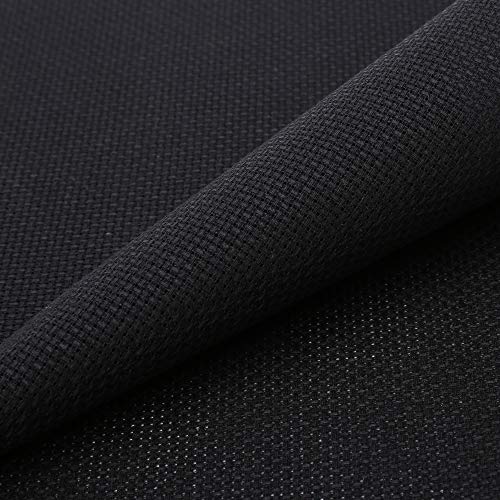 Aida-Stoff, 18 Count, Kreuzstich-Stoff, 48,3 x 71,1 cm (18 CT, schwarz) von Donmon