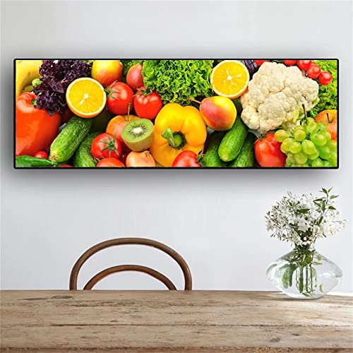 Diamond Painting Bilder Set,DIY 5D Dimanten Painting Lebensmittel Obst Gemüse Kinde,Full Drill Erwachsene,Diamant Malerei Kits Vollbild Diamond Dot Cross Stickerei Craft Buddy Art for Home Wall Decor von Donpeer