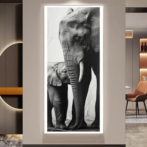Diamond Painting Elefant Malen Nach Zahlen Erwachsene, 5D Diamant Painting Bilder Kinder Full Diamond Painting Zubehör, Diamond Art DIY Diamant Kunst Malerei Stickerei, Home Wall Decor 100x50 cm y420 Diamond Painting Elefant Malen Nach Zahlen Erwachsene, 5D Diamant Painting Bilder Kinder Full Diamond Painting Zubehör, Diamond Art DIY Diamant Kunst Malerei Stickerei, Home Wall Decor 100x50 cm y420 von Donpeer