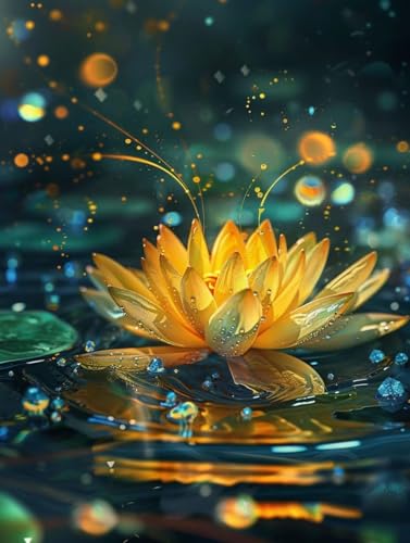 Diamond Painting Goldene Lotusblume Diamond Painting Erwachsene, DIY Diamant Painting Bilder Landschaft Diamond Art Painting Kinder Malen Nach Zahlen Malerei Kits fur Home Wand Dekor 30x40 cm Pd268 Diamond Painting Goldene Lotusblume Diamond Painting Erwachsene, DIY Diamant Painting Bilder Landschaft Diamond Art Painting Kinder Malen Nach Zahlen Malerei Kits fur Home Wand Dekor 30x40 cm Pd268 von Donpeer