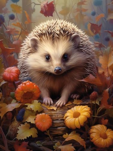 Diamond Painting Igel Diamant Painting Bilder Kinder, 50x70 cm, 5D Diamond Painting Erwachsene DIY Malen nach Zahlen Tier Diamond Painting Set, Diamant Kunst Kits Basteln Mädchen, Home Wand Dekor Pd61 Diamond Painting Igel Diamant Painting Bilder Kinder, 50x70 cm, 5D Diamond Painting Erwachsene DIY Malen nach Zahlen Tier Diamond Painting Set, Diamant Kunst Kits Basteln Mädchen, Home Wand Dekor Pd61 von Donpeer