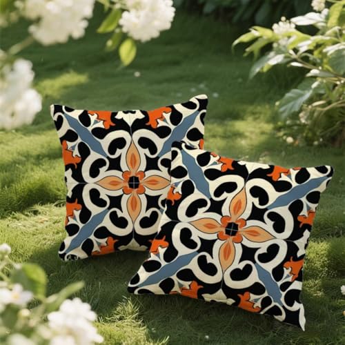 Outdoor Kissen 35x35 cm 2er Set Kissenbezug Böhmen Kissen Deko Kissenbezüge Atmungsaktiv Wetterfest, Sofakissen Samtstoff Kissenhülle Minimalismus Outdoorkissen für Garten Balkon Deko Geschenke e44 Outdoor Kissen 35x35 cm 2er Set Kissenbezug Böhmen Kissen Deko Kissenbezüge Atmungsaktiv Wetterfest, Sofakissen Samtstoff Kissenhülle Minimalismus Outdoorkissen für Garten Balkon Deko Geschenke e44 von Donpeer