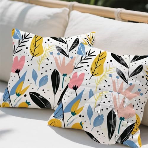 Outdoor Kissen 45x45 cm 2er Set Kissenbezug Sommer Kissen Deko Kissenbezüge Atmungsaktiv Wetterfest, Quadrat Sofakissen Samtstoff Kissenhülle Böhmen Outdoorkissen für Garten Balkon Deko Geschenke e600 Outdoor Kissen 45x45 cm 2er Set Kissenbezug Sommer Kissen Deko Kissenbezüge Atmungsaktiv Wetterfest, Quadrat Sofakissen Samtstoff Kissenhülle Böhmen Outdoorkissen für Garten Balkon Deko Geschenke e600 von Donpeer