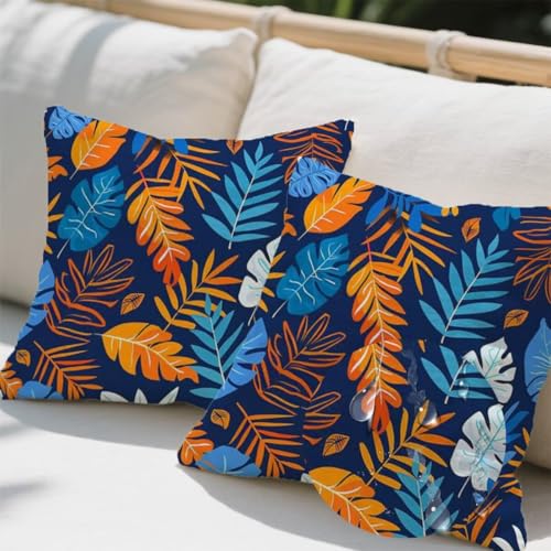 Outdoor Kissen 45x45 cm 2er Set Kissenbezug Sommer Kissen Deko Kissenbezüge Atmungsaktiv Wetterfest, Quadrat Sofakissen Samtstoff Kissenhülle Monstera Outdoorkissen für Couch Balkon Garten Deko e608 Outdoor Kissen 45x45 cm 2er Set Kissenbezug Sommer Kissen Deko Kissenbezüge Atmungsaktiv Wetterfest, Quadrat Sofakissen Samtstoff Kissenhülle Monstera Outdoorkissen für Couch Balkon Garten Deko e608 von Donpeer