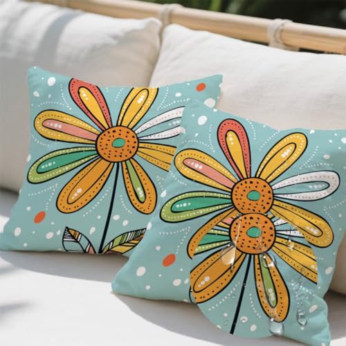Outdoor Kissen 50x50 cm 2er Set Kissenbezug Entenei-Farbe Kissen Deko Kissenbezüge Atmungsaktiv Wetterfest, Quadrat Sofakissen Samtstoff Kissenhülle Blume Outdoorkissen für Garten Balkon Deko e658 Outdoor Kissen 50x50 cm 2er Set Kissenbezug Entenei-Farbe Kissen Deko Kissenbezüge Atmungsaktiv Wetterfest, Quadrat Sofakissen Samtstoff Kissenhülle Blume Outdoorkissen für Garten Balkon Deko e658 von Donpeer