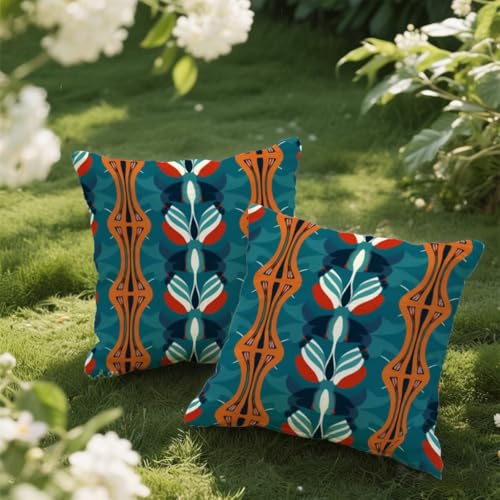 Outdoor Kissen 80x80 cm 2er Set Kissenbezug Abstrakt Kissen Deko Kissenbezüge Atmungsaktiv Wetterfest,Quadrat Sofakissen Samtstoff Kissenhülle Ethnischer Stil Outdoorkissen für Garten Balkon Deko e102 Outdoor Kissen 80x80 cm 2er Set Kissenbezug Abstrakt Kissen Deko Kissenbezüge Atmungsaktiv Wetterfest,Quadrat Sofakissen Samtstoff Kissenhülle Ethnischer Stil Outdoorkissen für Garten Balkon Deko e102 von Donpeer