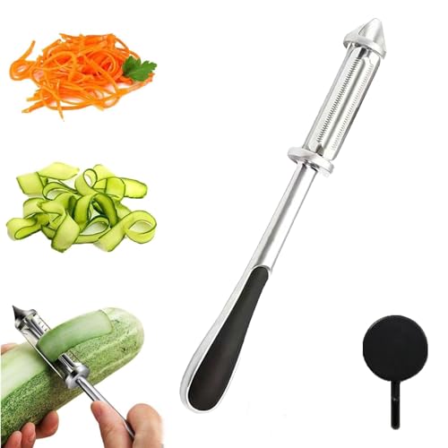 Donubiiu DREI-in-Eins-Schäler, All in One Vegetable Peeler, 3 and 1 Vegetable and Fruit Peeler, All-In-One Vegetable Cutter, Slicer, Grater, Peeler, Kitchen Gadget (1Pcs,3 in 1) von Donubiiu