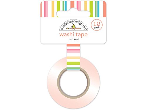Doodlebug 5216 Washi Tape, Mehrfarbig, 15 mm x 12 Yd von Doodlebug