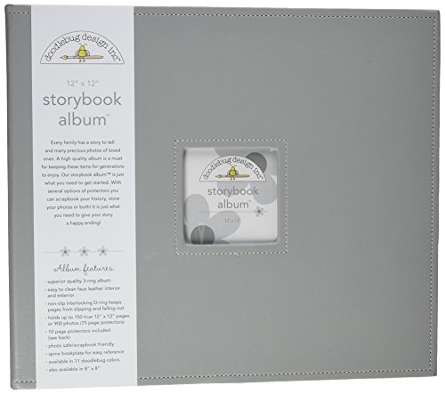 Storybook Sammelalbum Scrap Book-My Fab Scrapbook Fotoalbum 12 "X 12", Grau von Doodlebug