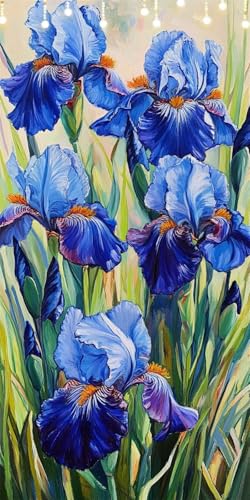 Blume Malen Nach Zahlen Groß 90X180cm Blau Malen Nach Zahlen Erwachsene, DIY Kreativ Set Mit 3-Pinseln und Acrylfarbe, Ohne Rahmen, Painting by Numbers für Geschenke und Wohnzimmer Wanddeko W6-156 Blume Malen Nach Zahlen Groß 90X180cm Blau Malen Nach Zahlen Erwachsene, DIY Kreativ Set Mit 3-Pinseln und Acrylfarbe, Ohne Rahmen, Painting by Numbers für Geschenke und Wohnzimmer Wanddeko W6-156 von Doontiny
