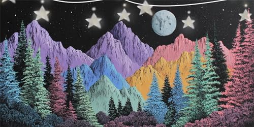 Diamond Painting Erwachsene Berg Diamond Painting Baum Diamant Paintings bilder, 5D Diamant Malerei Kits Cross Stitch Stickerei Kunsthandwerk für Deko Wohnzimmer, Geschenke für Frauen 45x90cm G6-28 von Doontiny