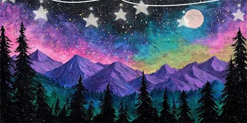 Diamond Painting Erwachsene Berg Diamond Painting Wald Diamant Paintings bilder, 5D Diamant Malerei Kits Cross Stitch Stickerei Kunsthandwerk für Deko Wohnzimmer, Geschenke für Frauen 70x140cm G6-34 von Doontiny