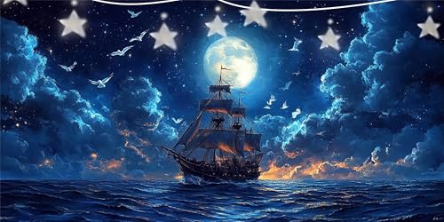 Diamond Painting Erwachsene Boot Diamond Painting Dunkle Wolken Diamant Paintings bilder, Diamant Malerei Art Kits Cross Stitch Stickerei Kunsthandwerk Sets für Wanddeko Schlafzimmer 50x100cm G6-442 Diamond Painting Erwachsene Boot Diamond Painting Dunkle Wolken Diamant Paintings bilder, Diamant Malerei Art Kits Cross Stitch Stickerei Kunsthandwerk Sets für Wanddeko Schlafzimmer 50x100cm G6-442 von Doontiny