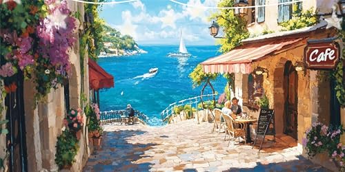 Diamond Painting Erwachsene Haus Diamond Painting Kaffee Diamant Paintings bilder, Diamant Malerei Kits Cross Stitch Stickerei Kunsthandwerk für Deko Wohnzimmer, Geschenke für Frauen 90x180cm G6-952 Diamond Painting Erwachsene Haus Diamond Painting Kaffee Diamant Paintings bilder, Diamant Malerei Kits Cross Stitch Stickerei Kunsthandwerk für Deko Wohnzimmer, Geschenke für Frauen 90x180cm G6-952 von Doontiny