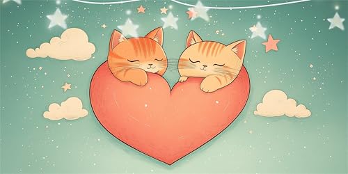 Diamond Painting Erwachsene Herz Diamond Painting Katze Diamant Paintings bilder, 5D Diamant Malerei Kits Cross Stitch Stickerei Kunsthandwerk für Deko Wohnzimmer, Geschenke für Frauen 30x60cm G6-582 Diamond Painting Erwachsene Herz Diamond Painting Katze Diamant Paintings bilder, 5D Diamant Malerei Kits Cross Stitch Stickerei Kunsthandwerk für Deko Wohnzimmer, Geschenke für Frauen 30x60cm G6-582 von Doontiny