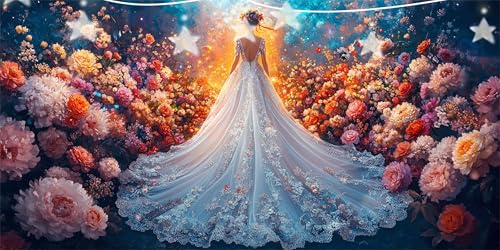 Diamond Painting Erwachsene Hochzeitskleid Diamond Painting Frau Diamant Paintings bilder, Diamant Malerei Art Kits Cross Stitch Stickerei Kunsthandwerk Sets für Wanddeko Schlafzimmer 45x90cm G6-10 Diamond Painting Erwachsene Hochzeitskleid Diamond Painting Frau Diamant Paintings bilder, Diamant Malerei Art Kits Cross Stitch Stickerei Kunsthandwerk Sets für Wanddeko Schlafzimmer 45x90cm G6-10 von Doontiny