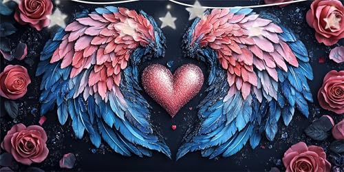 Diamond Painting Erwachsene Liebe Diamond Painting Flügel Diamant Paintings bilder, 5D Diamant Malerei Kits Cross Stitch Stickerei Kunsthandwerk für Aesthetic Wanddeko Schlafzimmer 80x160cm G6-460 Diamond Painting Erwachsene Liebe Diamond Painting Flügel Diamant Paintings bilder, 5D Diamant Malerei Kits Cross Stitch Stickerei Kunsthandwerk für Aesthetic Wanddeko Schlafzimmer 80x160cm G6-460 von Doontiny