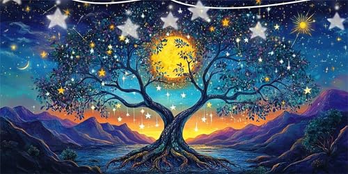Diamond Painting Erwachsene Sternenhimmel Diamond Painting Berg Diamant Paintings bilder, Diamant Malerei Art Kits Cross Stitch Stickerei Kunsthandwerk Sets für Wanddeko Schlafzimmer 30x60cm G6-584 Diamond Painting Erwachsene Sternenhimmel Diamond Painting Berg Diamant Paintings bilder, Diamant Malerei Art Kits Cross Stitch Stickerei Kunsthandwerk Sets für Wanddeko Schlafzimmer 30x60cm G6-584 von Doontiny