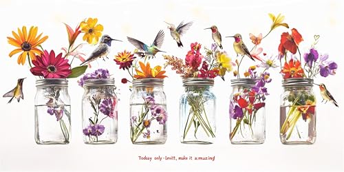 Diamond Painting Erwachsene Vase Diamond Painting Vogel Diamant Paintings bilder, Diamant Malerei Kits Cross Stitch Stickerei Kunsthandwerk für Deko Wohnzimmer, Geschenke für Frauen 100x200cm G6-980 von Doontiny