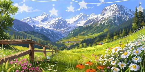 Diamond Painting Gänseblümchen Diamant Paintings Landschaft Diamond Painting Erwachsene Anfänger, 5D Mosaikherstellung Arts Craft, Crystal Stickerei Diamant Malerei für Deko Wohnzimmer 40x80cm G6-471 Diamond Painting Gänseblümchen Diamant Paintings Landschaft Diamond Painting Erwachsene Anfänger, 5D Mosaikherstellung Arts Craft, Crystal Stickerei Diamant Malerei für Deko Wohnzimmer 40x80cm G6-471 von Doontiny