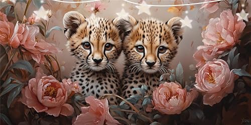 Diamond Painting Leopard Diamant Paintings Pfingstrose Diamond Painting Erwachsene Anfänger, 5D Mosaikherstellung Arts Craft, Crystal Stickerei Diamant Malerei für Wanddeko Schlafzimmer 70x140cm G6-27 Diamond Painting Leopard Diamant Paintings Pfingstrose Diamond Painting Erwachsene Anfänger, 5D Mosaikherstellung Arts Craft, Crystal Stickerei Diamant Malerei für Wanddeko Schlafzimmer 70x140cm G6-27 von Doontiny