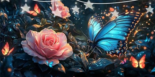 Diamond Painting Schmetterling Diamant Paintings Pfingstrose Diamond Painting Erwachsene, 5D DIY Mosaikherstellung Arts Craft, Crystal Stickerei Diamant Malerei für Wanddeko Schlafzimmer 40x80cm G6-17 Diamond Painting Schmetterling Diamant Paintings Pfingstrose Diamond Painting Erwachsene, 5D DIY Mosaikherstellung Arts Craft, Crystal Stickerei Diamant Malerei für Wanddeko Schlafzimmer 40x80cm G6-17 von Doontiny