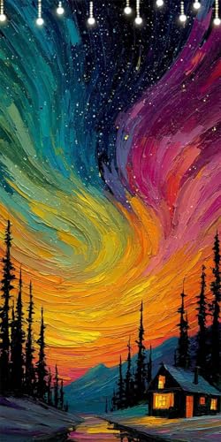 Farbe Malen Nach Zahlen Groß 45X90cm Himmel Malen Nach Zahlen Erwachsene, DIY Kreativ Set Mit 3-Pinseln und Acrylfarbe, Ohne Rahmen, Painting by Numbers für Geschenke und Wohnzimmer Wanddeko W6-260 Farbe Malen Nach Zahlen Groß 45X90cm Himmel Malen Nach Zahlen Erwachsene, DIY Kreativ Set Mit 3-Pinseln und Acrylfarbe, Ohne Rahmen, Painting by Numbers für Geschenke und Wohnzimmer Wanddeko W6-260 von Doontiny