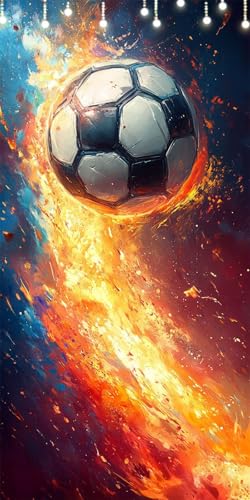 Fußball Malen Nach Zahlen Groß 55X110cm Flamme Malen Nach Zahlen Erwachsene, DIY Kreativ Set Mit 3-Pinseln und Acrylfarbe, Ohne Rahmen, Painting by Numbers für Geschenke und Wohnzimmer Wanddeko W6-382 Fußball Malen Nach Zahlen Groß 55X110cm Flamme Malen Nach Zahlen Erwachsene, DIY Kreativ Set Mit 3-Pinseln und Acrylfarbe, Ohne Rahmen, Painting by Numbers für Geschenke und Wohnzimmer Wanddeko W6-382 von Doontiny