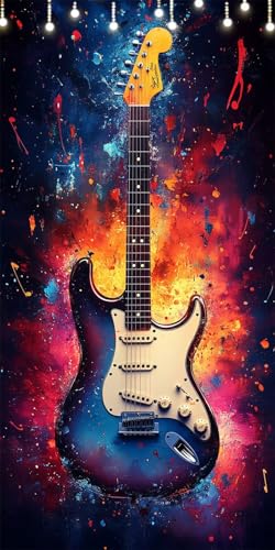 Gitarre Malen Nach Zahlen Groß 55X110cm Graffiti Malen Nach Zahlen Erwachsene, DIY Kreativ Set Mit 3-Pinseln und Acrylfarbe, Ohne Rahmen, Painting by Numbers für Wohnzimmer Wanddeko, Geschenke W6-366 Gitarre Malen Nach Zahlen Groß 55X110cm Graffiti Malen Nach Zahlen Erwachsene, DIY Kreativ Set Mit 3-Pinseln und Acrylfarbe, Ohne Rahmen, Painting by Numbers für Wohnzimmer Wanddeko, Geschenke W6-366 von Doontiny