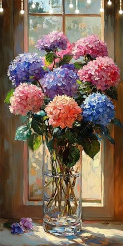 Hortensie Malen Nach Zahlen Groß 40X80cm Vase Malen Nach Zahlen Erwachsene, DIY Kreativ Set Mit 3-Pinseln und Acrylfarbe, Ohne Rahmen, Painting by Numbers für Geschenke und Wohnzimmer Wanddeko W6-256 Hortensie Malen Nach Zahlen Groß 40X80cm Vase Malen Nach Zahlen Erwachsene, DIY Kreativ Set Mit 3-Pinseln und Acrylfarbe, Ohne Rahmen, Painting by Numbers für Geschenke und Wohnzimmer Wanddeko W6-256 von Doontiny