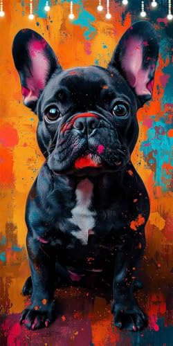 Hund Malen Nach Zahlen Groß 45X90cm Schwarz Malen Nach Zahlen Erwachsene, DIY Kreativ Set Mit 3-Pinseln und Acrylfarbe, Ohne Rahmen, Painting by Numbers für Geschenke und Wohnzimmer Wanddeko W6-284 Hund Malen Nach Zahlen Groß 45X90cm Schwarz Malen Nach Zahlen Erwachsene, DIY Kreativ Set Mit 3-Pinseln und Acrylfarbe, Ohne Rahmen, Painting by Numbers für Geschenke und Wohnzimmer Wanddeko W6-284 von Doontiny