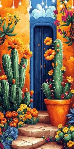 Kaktus Malen Nach Zahlen Groß 40X80cm Tür Malen Nach Zahlen Erwachsene, DIY Kreativ Set Mit 3-Pinseln und Acrylfarbe, Ohne Rahmen, Painting by Numbers für Geschenke und Wanddeko Schlafzimmer W6-282 Kaktus Malen Nach Zahlen Groß 40X80cm Tür Malen Nach Zahlen Erwachsene, DIY Kreativ Set Mit 3-Pinseln und Acrylfarbe, Ohne Rahmen, Painting by Numbers für Geschenke und Wanddeko Schlafzimmer W6-282 von Doontiny