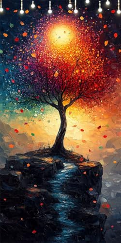 Malen Nach Zahlen Erwachsene Baum Malen Nach Zahlen Blätter, DIY Handgemalt Ölgemälde Kit für Anfänger und Erwachsene Mit Pinseln und Acrylfarbe, Ohne Rahmen, Wanddekoration Wohnzimmer 40X80cm W6-275 Malen Nach Zahlen Erwachsene Baum Malen Nach Zahlen Blätter, DIY Handgemalt Ölgemälde Kit für Anfänger und Erwachsene Mit Pinseln und Acrylfarbe, Ohne Rahmen, Wanddekoration Wohnzimmer 40X80cm W6-275 von Doontiny