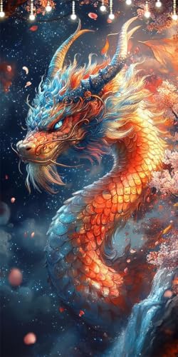 Malen Nach Zahlen Erwachsene Drachen Malen Nach Zahlen Blume, DIY Handgemalt Ölgemälde Kit für Anfänger und Erwachsene Mit Pinseln und Acrylfarbe, Ohne Rahmen, Wanddeko Wohnzimmer 80X160cm W6-393 Malen Nach Zahlen Erwachsene Drachen Malen Nach Zahlen Blume, DIY Handgemalt Ölgemälde Kit für Anfänger und Erwachsene Mit Pinseln und Acrylfarbe, Ohne Rahmen, Wanddeko Wohnzimmer 80X160cm W6-393 von Doontiny