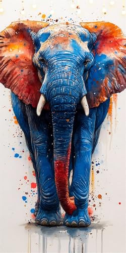 Malen Nach Zahlen Erwachsene Elefant Malen Nach Zahlen Tier, DIY Handgemalt Ölgemälde Kit für Anfänger und Erwachsene Mit Pinseln und Acrylfarbe, Ohne Rahmen, Wanddekoration Wohnzimmer 70X140cm W6-465 Malen Nach Zahlen Erwachsene Elefant Malen Nach Zahlen Tier, DIY Handgemalt Ölgemälde Kit für Anfänger und Erwachsene Mit Pinseln und Acrylfarbe, Ohne Rahmen, Wanddekoration Wohnzimmer 70X140cm W6-465 von Doontiny