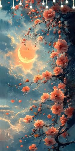 Malen Nach Zahlen Erwachsene Mond Malen Nach Zahlen Pfirsichblüte, DIY Handgemalt Ölgemälde Kit für Anfänger und Erwachsene Mit Pinseln und Acrylfarbe, Ohne Rahmen, Wanddeko Wohnzimmer 50X100cm W6-155 Malen Nach Zahlen Erwachsene Mond Malen Nach Zahlen Pfirsichblüte, DIY Handgemalt Ölgemälde Kit für Anfänger und Erwachsene Mit Pinseln und Acrylfarbe, Ohne Rahmen, Wanddeko Wohnzimmer 50X100cm W6-155 von Doontiny