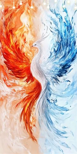 Malen Nach Zahlen Erwachsene Phönix Malen Nach Zahlen Blau, DIY Handgemalt Ölgemälde Kit für Anfänger und Erwachsene Mit Pinseln und Acrylfarbe, Ohne Rahmen, Wanddekoration Wohnzimmer 50X100cm W6-371 Malen Nach Zahlen Erwachsene Phönix Malen Nach Zahlen Blau, DIY Handgemalt Ölgemälde Kit für Anfänger und Erwachsene Mit Pinseln und Acrylfarbe, Ohne Rahmen, Wanddekoration Wohnzimmer 50X100cm W6-371 von Doontiny
